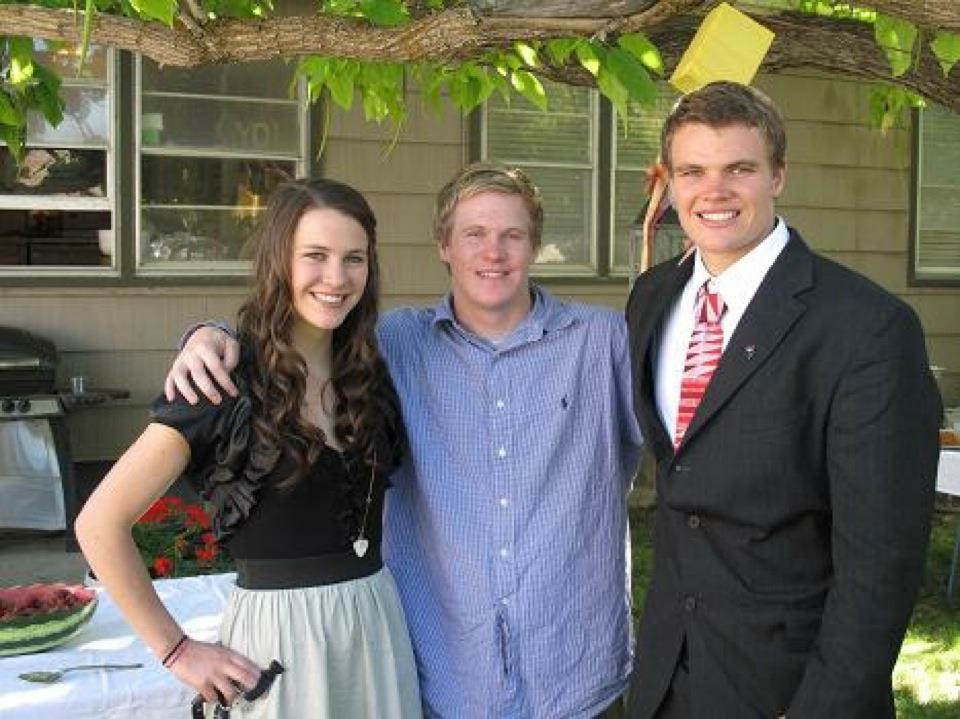 McCall, Tyler and Austin at Austin's Homecoming