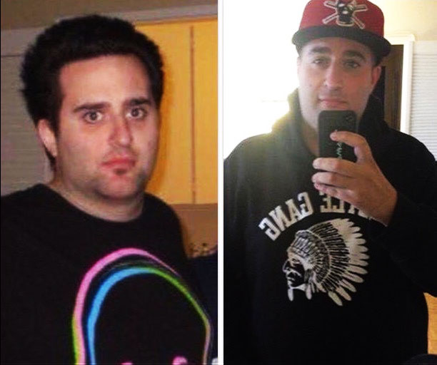 Brian Paolino before after addiction 